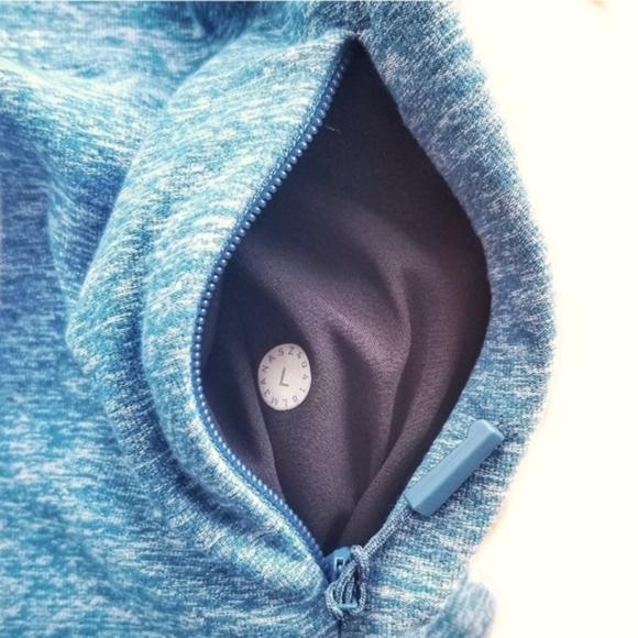 Lululemon \ Men's Surge Warm LS T Shirt /Large / Heathered Pewter Blue - Picture 5 of 8